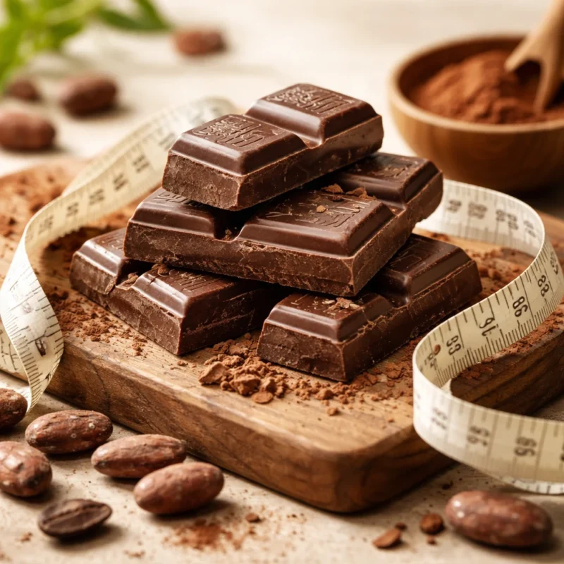 شکلات تلخ طبیعی برای لاغری