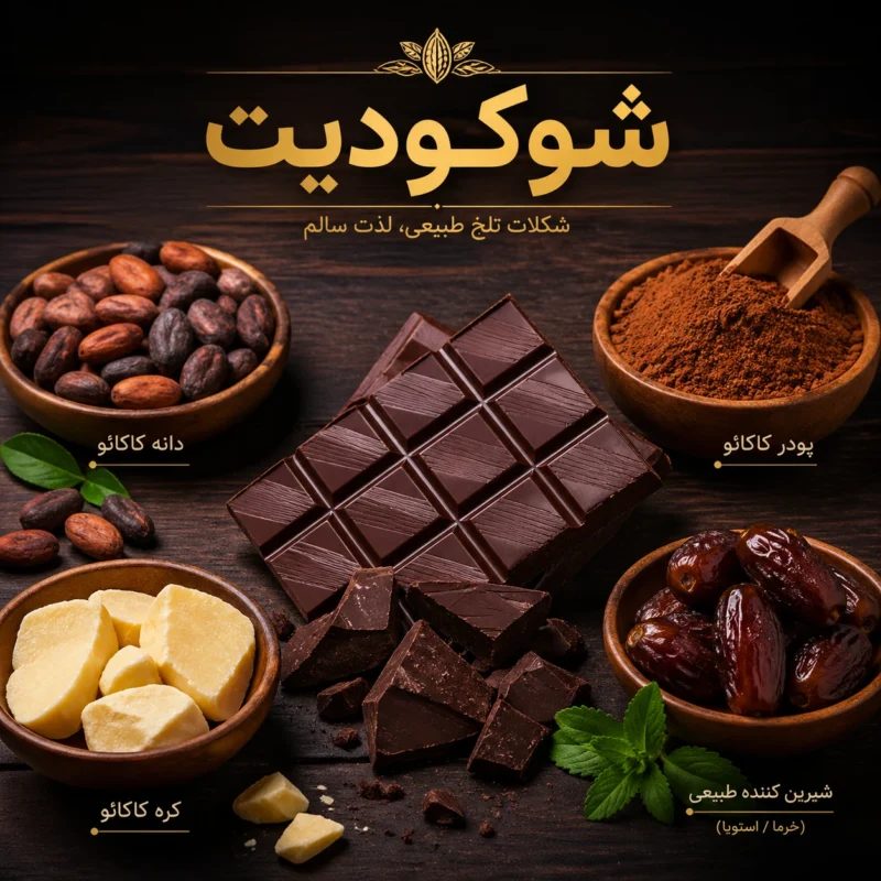 شکلات تلخ طبیعی